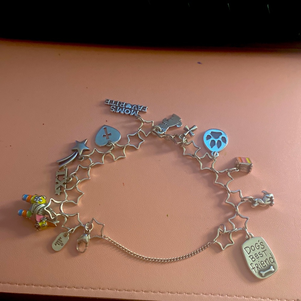 James Avery large bracket with charms 11 charms
